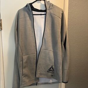 Reebok Light Gray Athletic Jacket